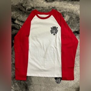 Chrome Hearts Red and White long sleeve